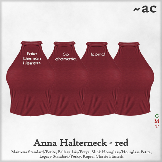 ~AC Anna Halterneck - red