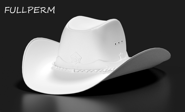 Hat cowboy sherif fullperm