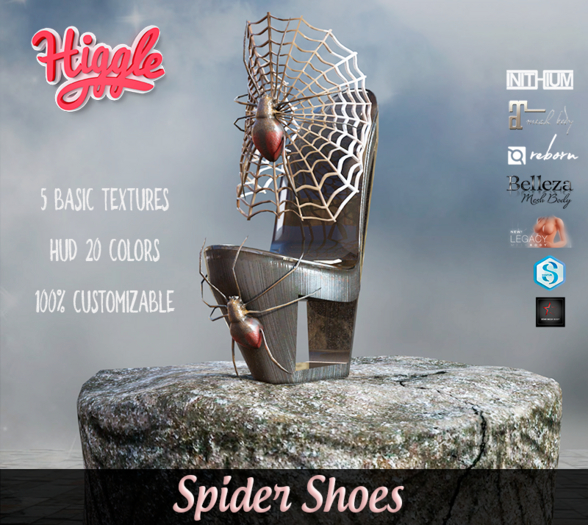 [HIGGLE] Shoes Spider Halloween