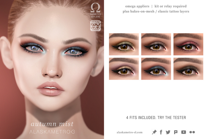 alaskametro<3 "Autumn Mist" eyeshadow | EvoX BOM | Bakes-on-Mesh/Classic | OMEGA applier