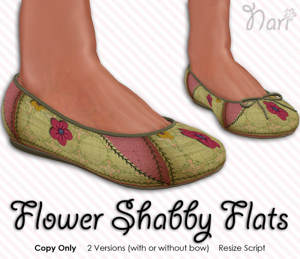 Flower Shabby Flats