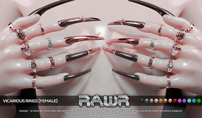 RAWR! Vicarious Rings DEMO FEMALE (add me)