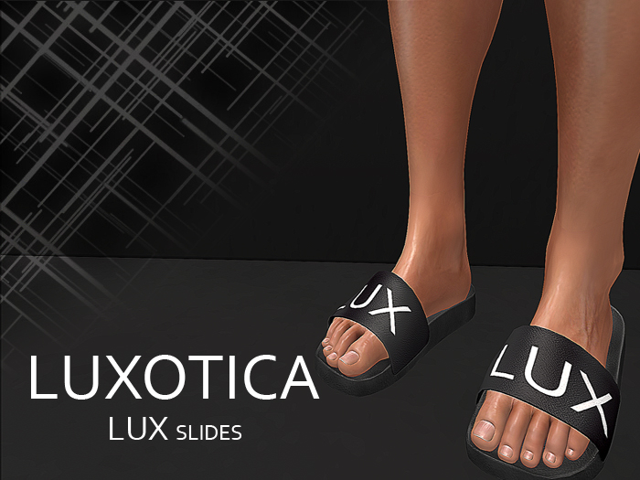 LUXOTICA LUX Slides Black *GIFT*