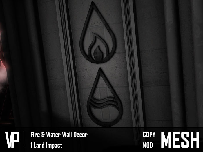 =VP= Fire & Water Wall Decor (COPY/MOD)
