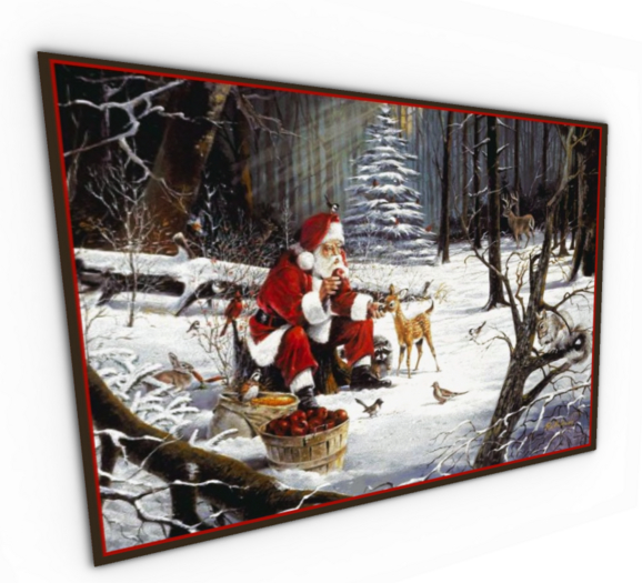 Lodge Rug - Christmas Santa Takes a Break