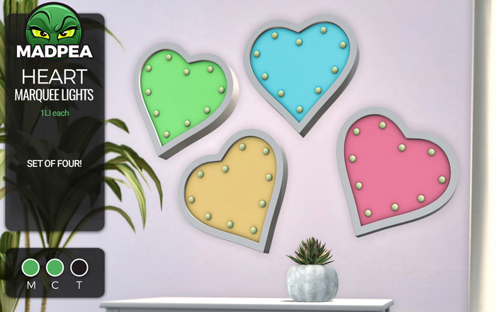 MadPea Heart Marquee Lights
