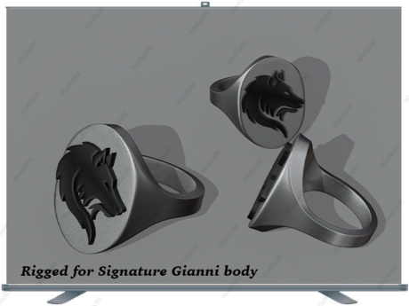 Second Life Marketplace - Wolf ring Rigged for Signature Gianni body ...