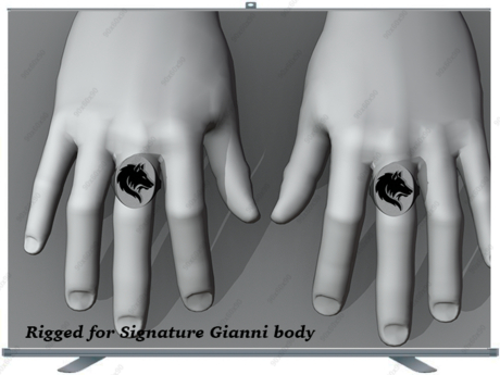 Second Life Marketplace - Wolf ring Rigged for Signature Gianni body ...