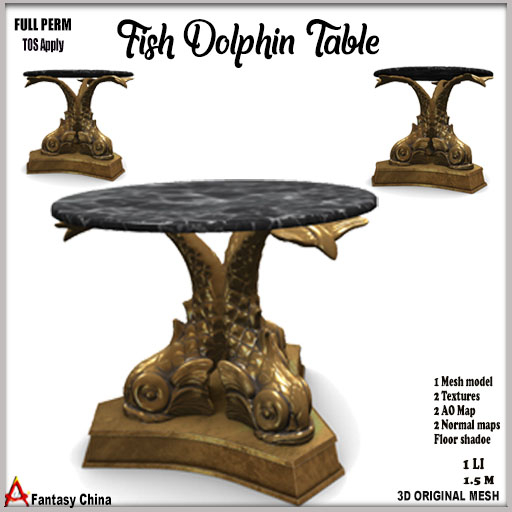 Full Perm FishDolphin Table