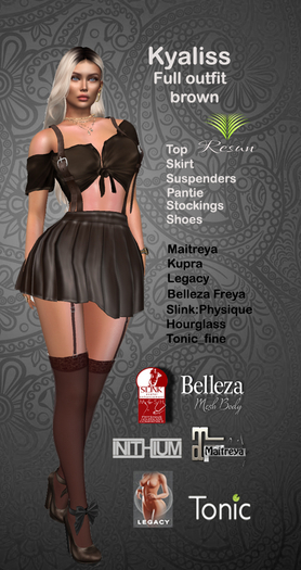 Res_Kyaliss Complete Outfit brown