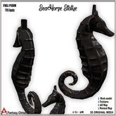 FULL PERM SeaHorse Statue