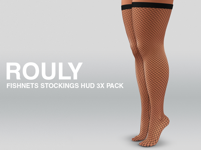 ROULY :: Rouly Fishnet Stockings - Small Net PACK HUD