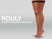 ROULY :: Rouly Fishnet Stockings - Large Net PACK HUD