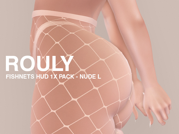 ROULY :: Rouly Fishnets - 1X PACK NUDE HUD - Large Net
