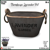 Full Perm Lavender Pot