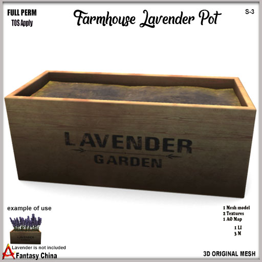 Full Perm Lavender Pot