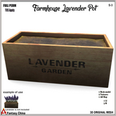 Full Perm Lavender Pot