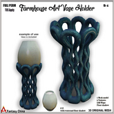 Full Perm Farmhouse Vase Holder 
