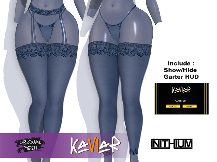 KVR :: Kupra Stocking Garter Navy