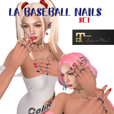 LA BASEBALL NAIL SET