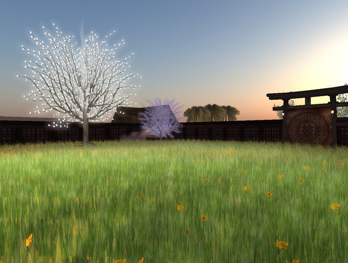 R&R-Realistic Grass Yellow flower Walk & Particle 40x40