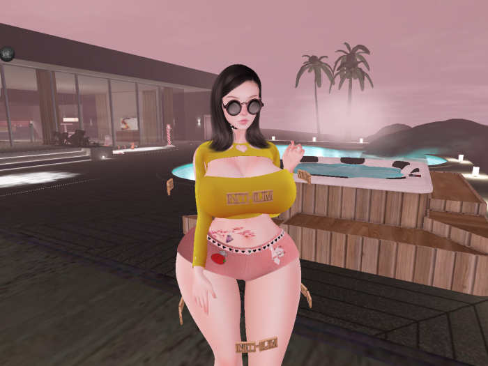 *MIMI* - suit(T-Shirt,shorts) - Kupra