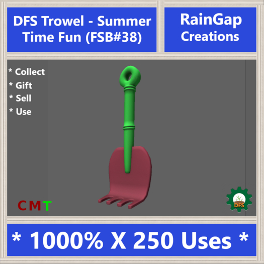 DFS Trowel - Summer Time Fun (FSB#38) (1000% X 250 USES)