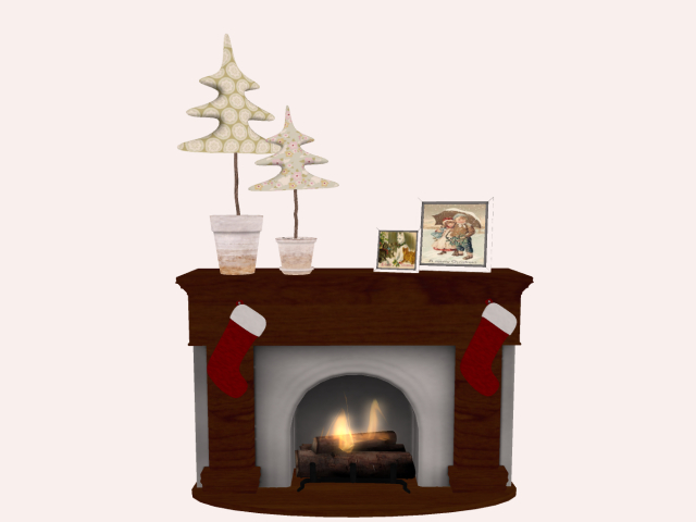 Fire Place Xmas  with Frames :)