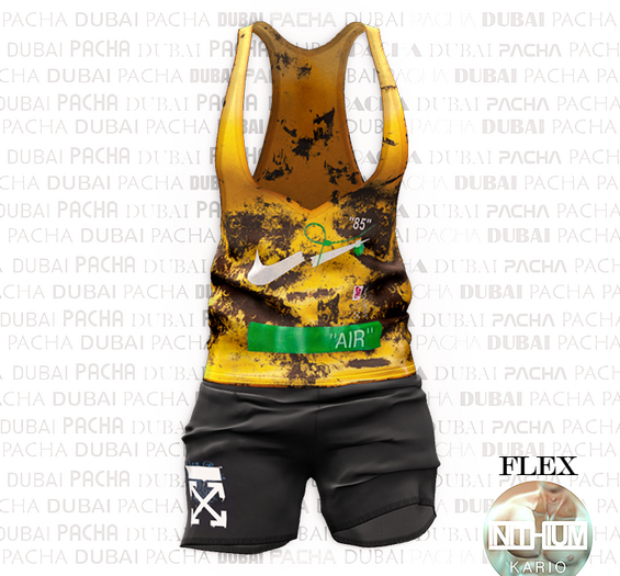 PACHA_ KARIO_Summer_Flex( Tank Yellow& Short Black)