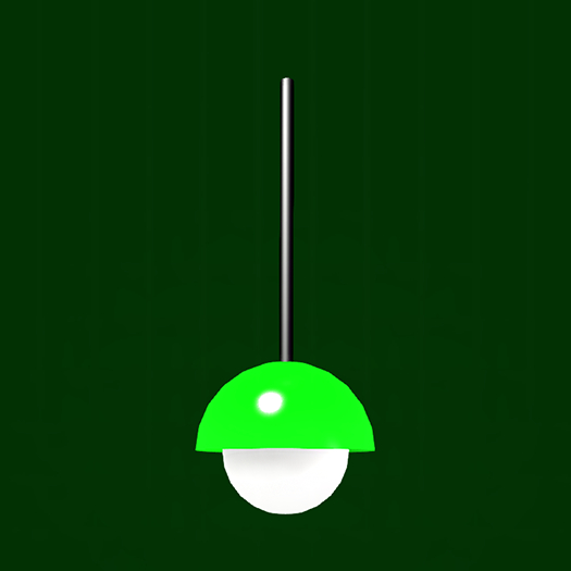 Vixen Designs 60s Retro Hanging Lamp - GREEN 