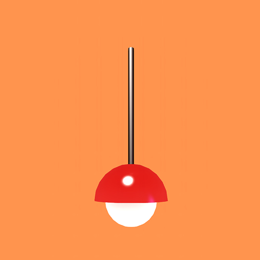 Vixen Designs Retro Hanging Lamp - RED