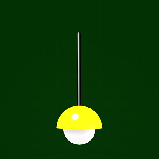 Vixen Designs Retro Hanging Lamp - YELLOW