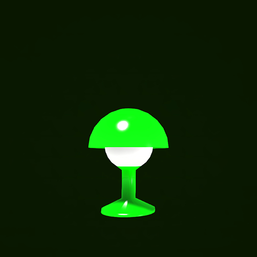 Vixen Designs Retro Table Lamp - GREEN