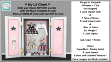 *CC* My Lil Closet  [boxed]