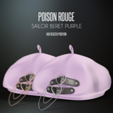 POISON ROUGE Sailor Beret - Purple