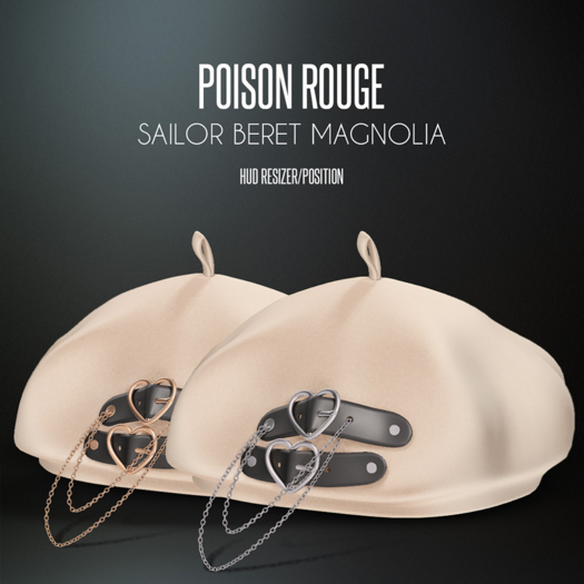 POISON ROUGE Sailor Beret - Magnolia