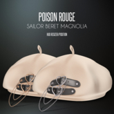 POISON ROUGE Sailor Beret - Magnolia