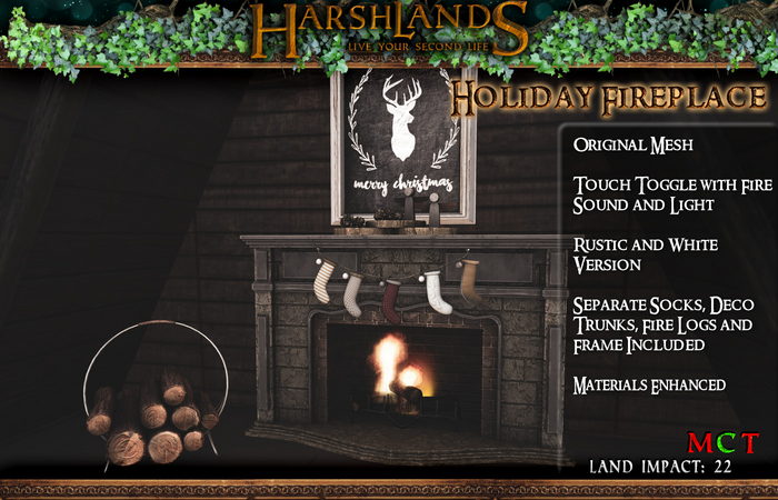 [Harshlands] Holiday Fireplace