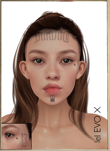 INNER : beautiful 13 face tattoo Evox