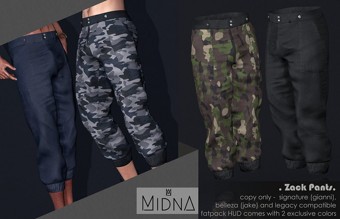 MIDNA - Zack Pants *FATPACK*