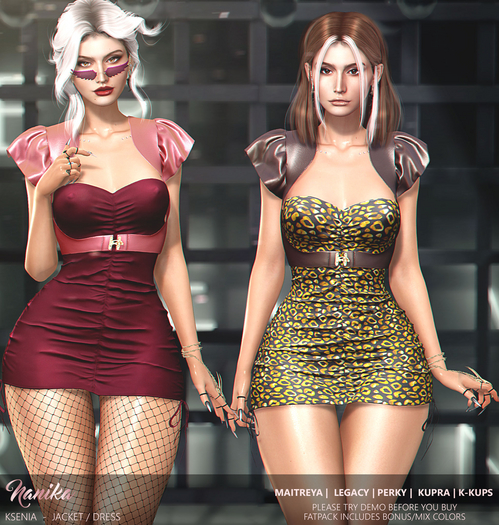 NANIKA - Ksenia Dress - Maroon