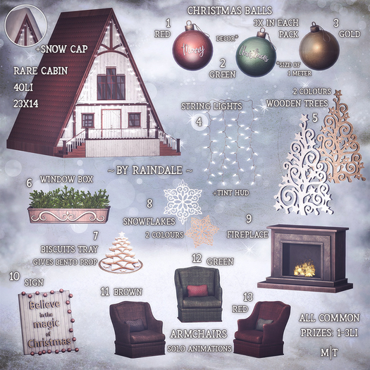 Raindale - Mistleflake cabin (rez&open) - RARE