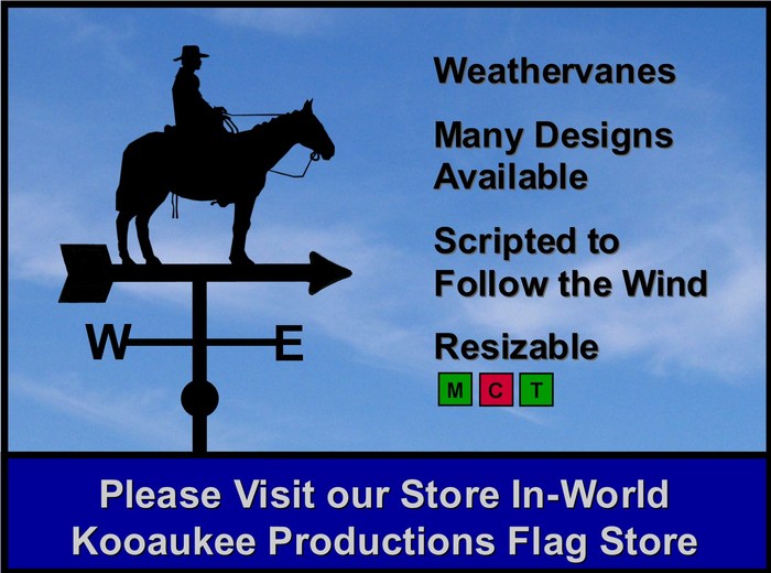 Home on the Range - Horse and Cowboy Weathervane - Scripted and handcrafted