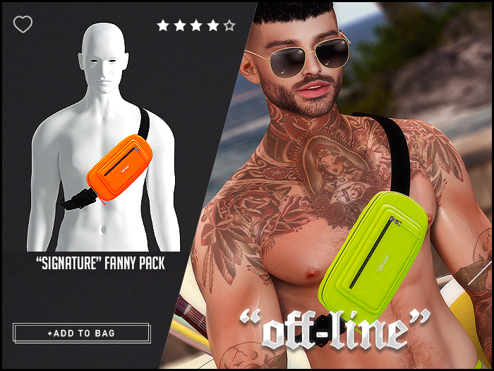 "Off-Line" x "Signature" Fanny Pack / Orange
