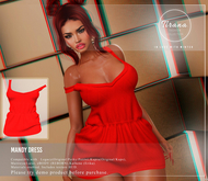 Tirana. Mandy Dress. Scarlet