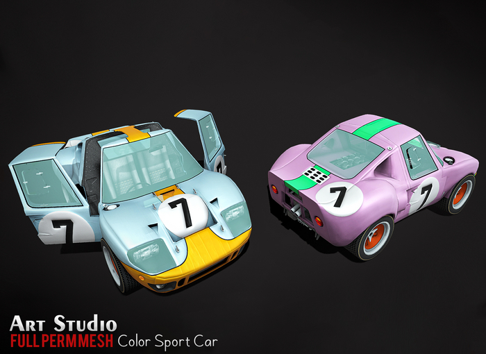 Art Studio.FULL PERM \\ Color Sport Car