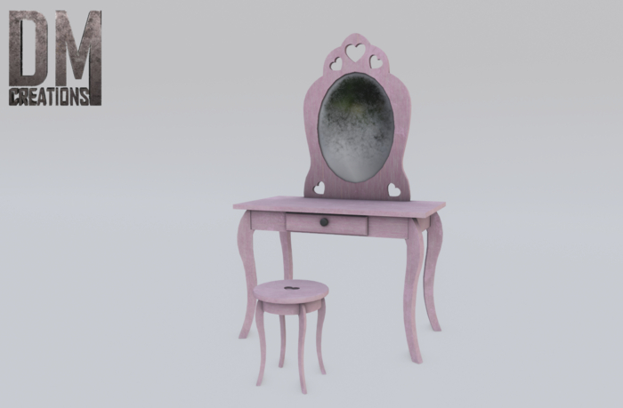 Heart desk Full Perm Mesh