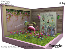 Happy Birthday 3d Card [Garden] 
