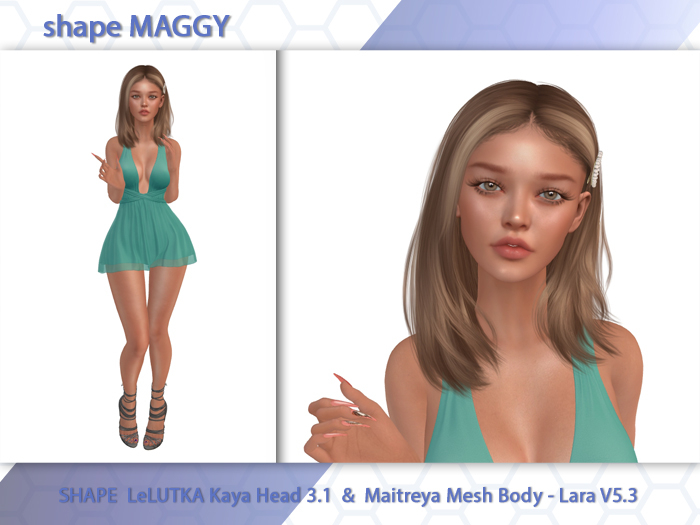 MAGGY  Shape LeLUTKA Kaya Head