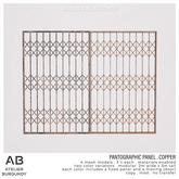 Atelier Burgundy . Pantographic Panel Copper *ADD*